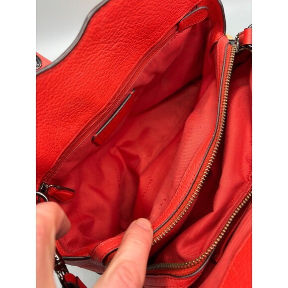 Coach Mercer Red Grain Leather Satchel 30 Purse Shoulder Hand Bag Style 37575 - Picture 8 of 16